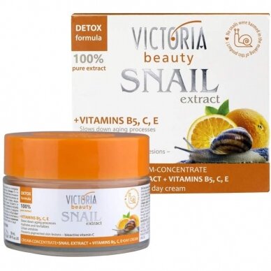 Victoria Beauty крем-концентрат  с секретом улитки и витаминами (В5, С, Е), 50 мл