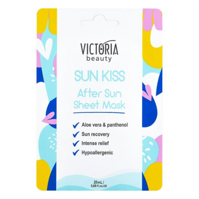 Victoria Beauty after-sun face mask sheet, 1 pc.