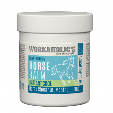 Victoria Beauty Workaholic's cooling body balm with chestnut, hemp extracts and camphor oil, 125ml